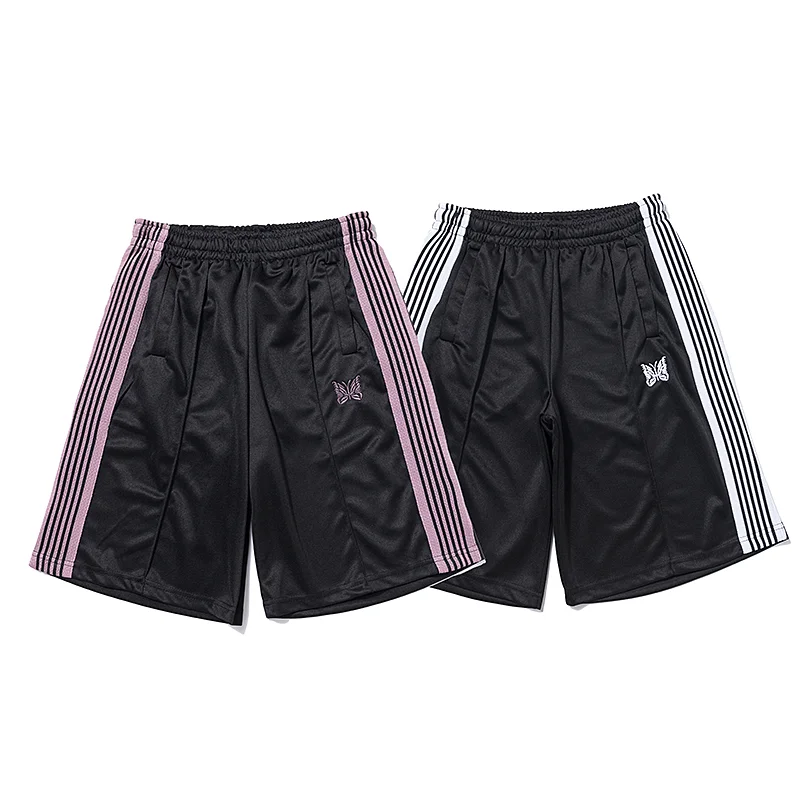 

Needels Butterflies Print Men Women 1:1 Shorts Drawstring Elastic Waist Cotton Casual Fashion Short Pants men