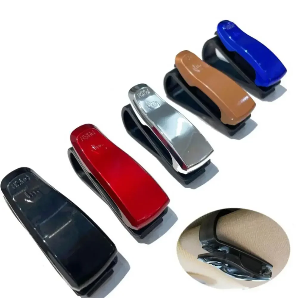 ABS Car Sun Visor Glasses Clip Holder for Sunglasses and Cards