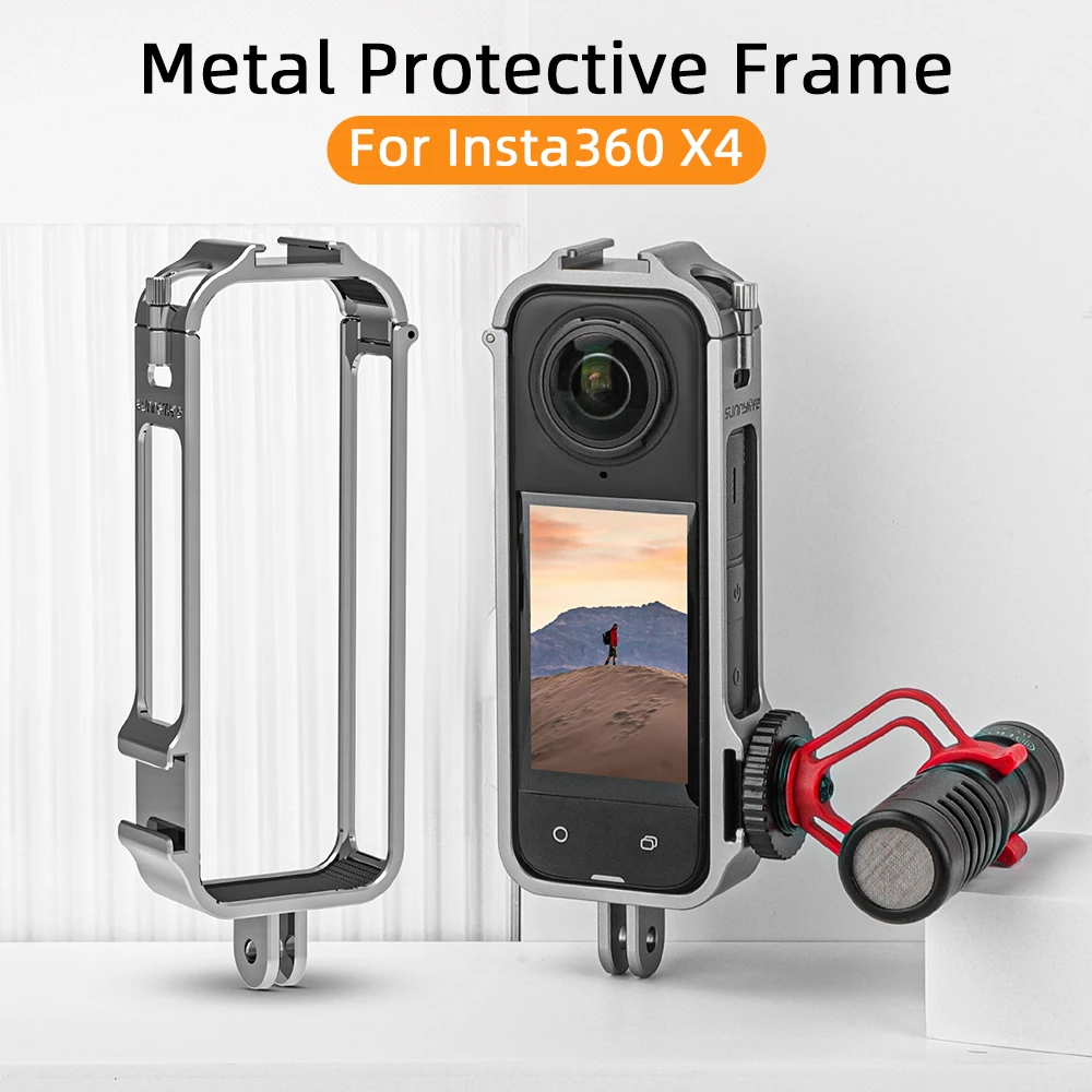 

Metal Protective Frame for Insta360 X4 Rabbit Cage Protective Expansion Frame for Insta 360 X4 Protective Case Accessories