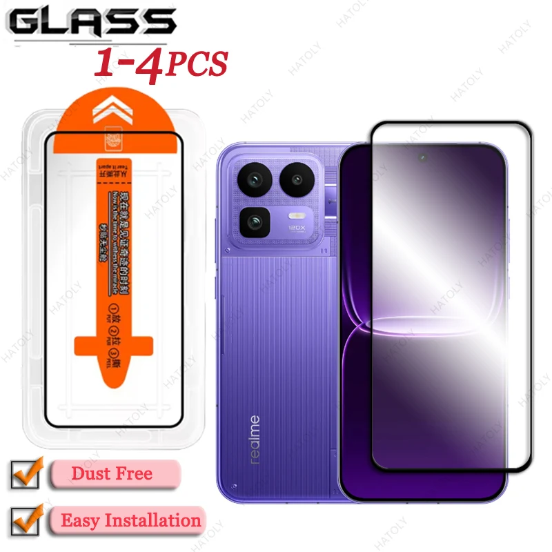 Premium Glass Dust-Free Screen Protector with Easy Installation and Black Edge