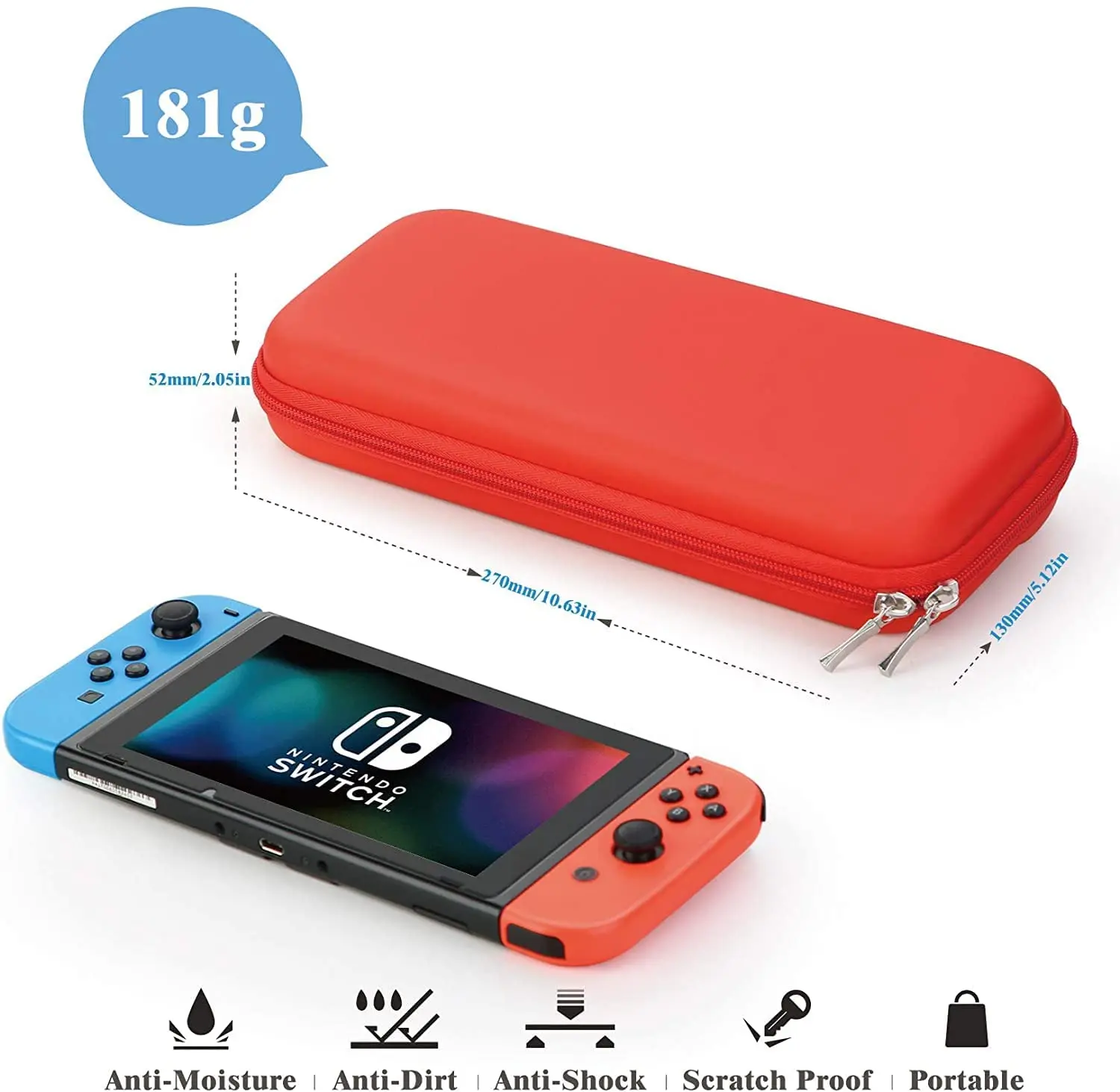 Mooroer Étui pour Nintendo Switch, 12 en 1 Accessoires pour Switch