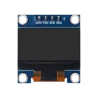 0.96 Inch OLED Display Module SSD1306 I2C IIC SPI Serial 128X64 LCD 4 Pin YellowBlue WhiteBlue for Arduino(Pin Headers Soldered) 4