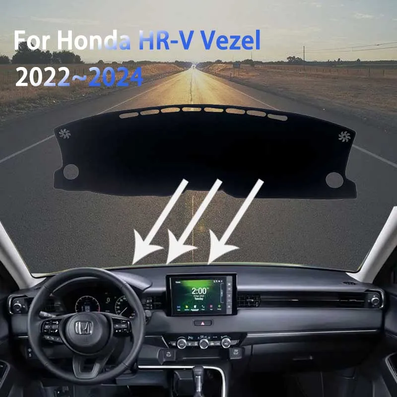 

Dashboard Cover Pad for Honda HR-V HRV Vezel RV5 HEV Electric 2022 2023 2024 Anti-dirty Mat Carpet Rugs Car Accessories Stickers