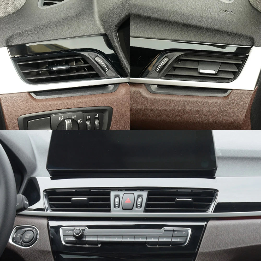 BMW X1 X2 2 시리즈 F48 F49 F39 F45 F46용 LHD RHD 자동차 좌우 중앙 에어컨 AC 벤트 그릴 블레이드 슬라이더 수리 키트