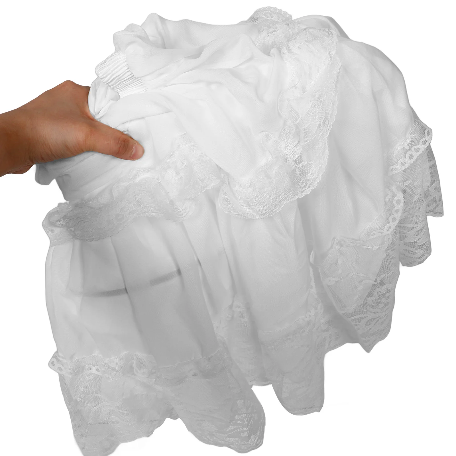 Skirt Herringbone Wedding Petticoat White Dress 2800X2200X150CM Tulle Skirts for Women Ruffled Bloomers Crinolines Peticoat