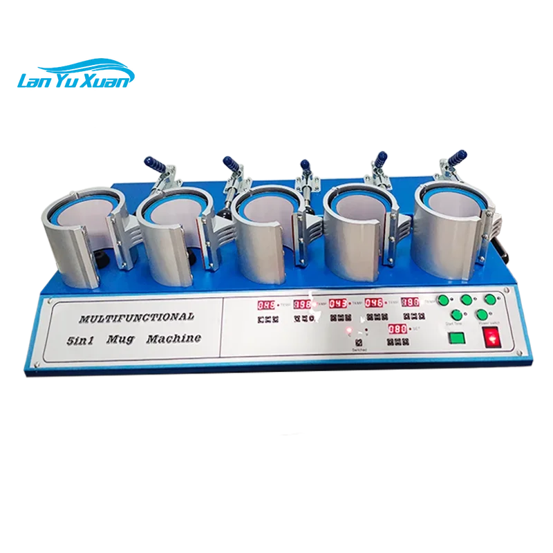 

Digital 5 In 1 Mugs Heat Press Transfer Machines for Sublimation Cups Price