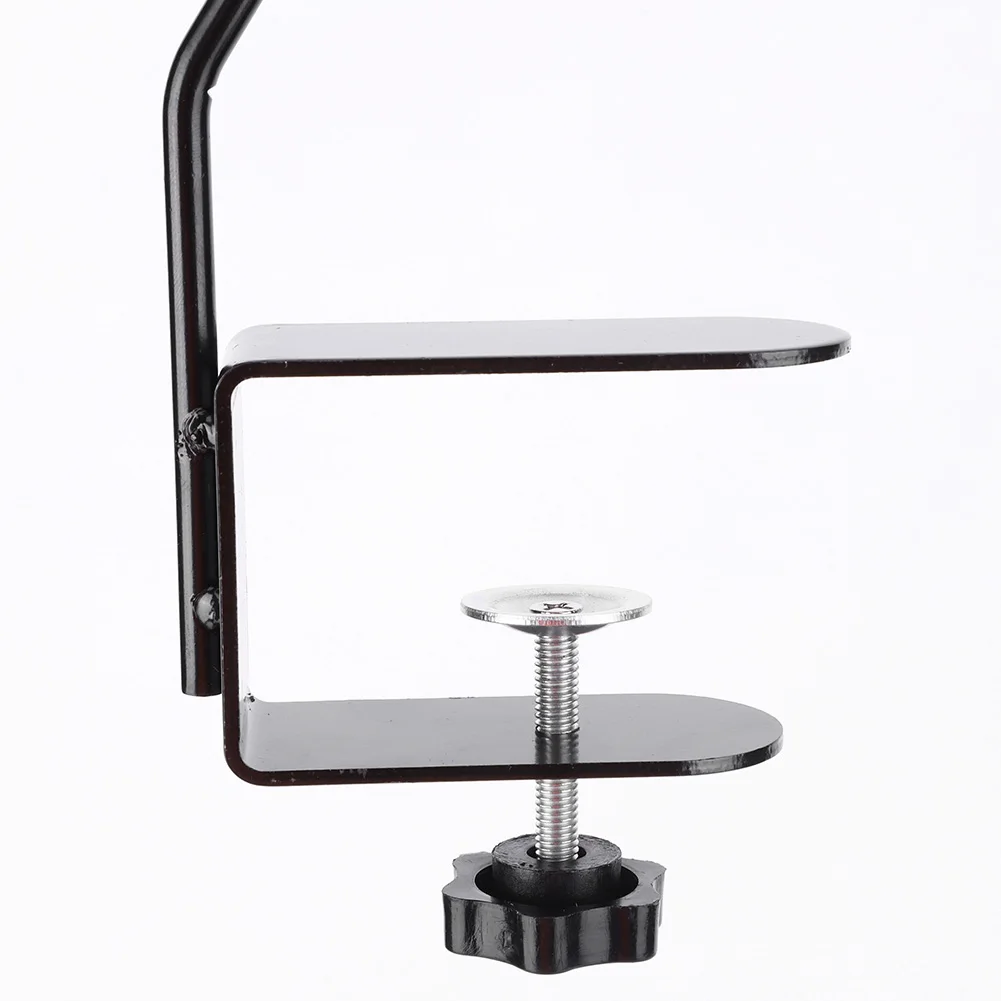 Description Picture 6 of item2 Pcs Extended Fence Deck Hook 360 Degree Rotary Plant Bracket Adjustable Clamp Deck Hook for Railing for Bird Feeders Planters