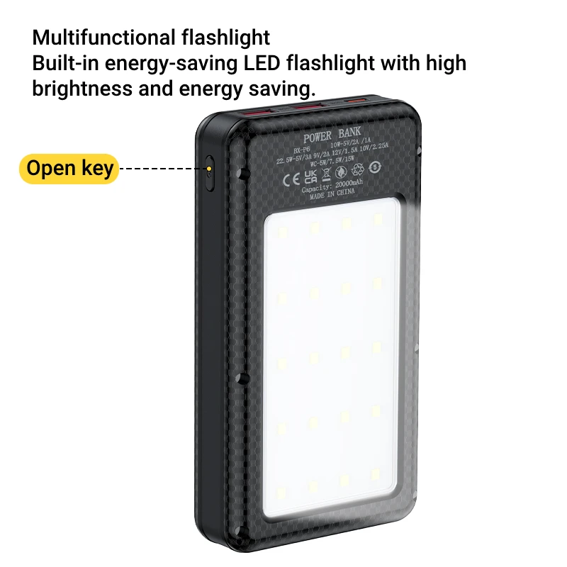 Scatola per batterie Power Bank 18650, custodie per batterie 18650, design facile da trasportare per il lavoro quotidiano, custodia per batterie Power Bank 10W 6x18650. - immagine 5