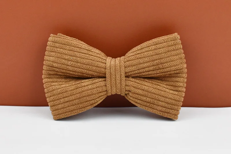 Personalised Corduroy Dog Collar And Leash Set With Nameplate_voghion.com