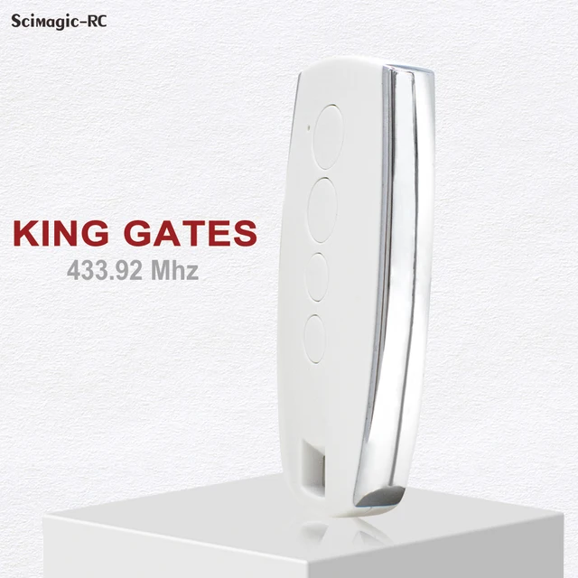 Replaces KING GATES STYLO2K STYLO4K STYLO Garage Remote Control 433.92MHz Rolling Code KINGGates STYLO 4K 2K Opener Keychain 1