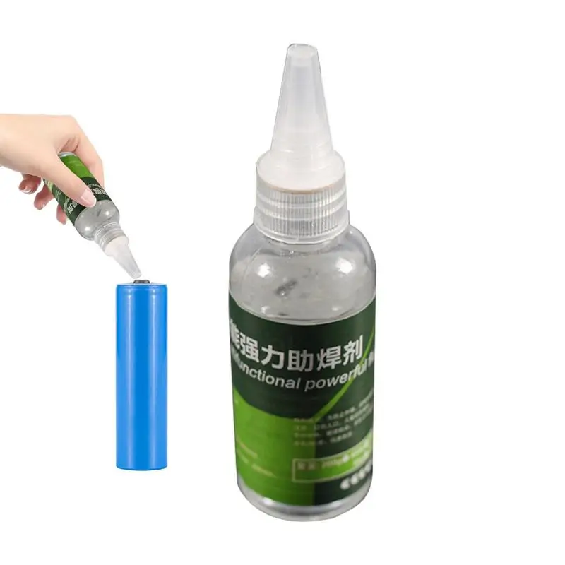 Welding Flux Soldering Liquid Solder Tool 60ml Liquid Zinc Aluminum Welding Flux Copper Bonding Flux For Solder Circuit Boards 60ml liquid zinc aluminum welding flux safe welding soldering tool quick welding oil for lead free copper bonding circuit boards