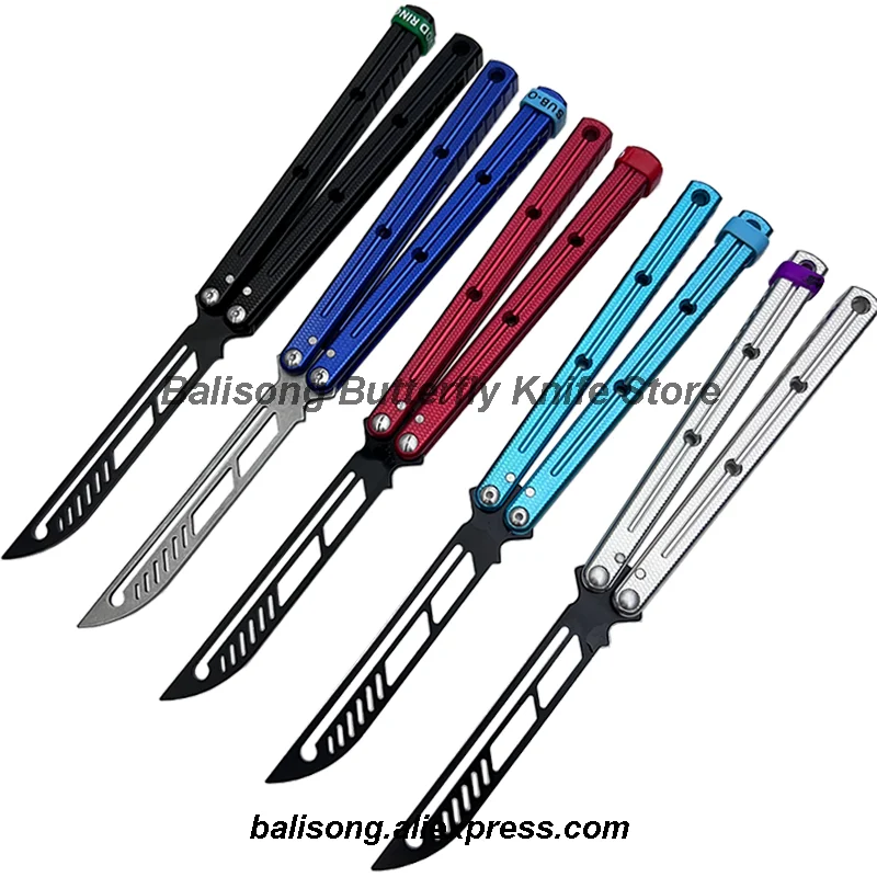 

Yuppie Kraken Clone Balisong Flipper нож для тренера 7075, алюминиевая ручка, система втулок, тренировочный нож-бабочка