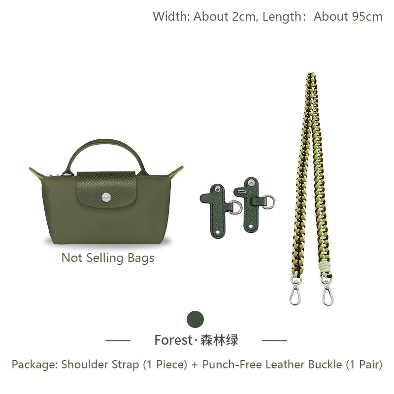 Bag Woven Shoulder Strap For Longchamp Mini Bag Modified Strap