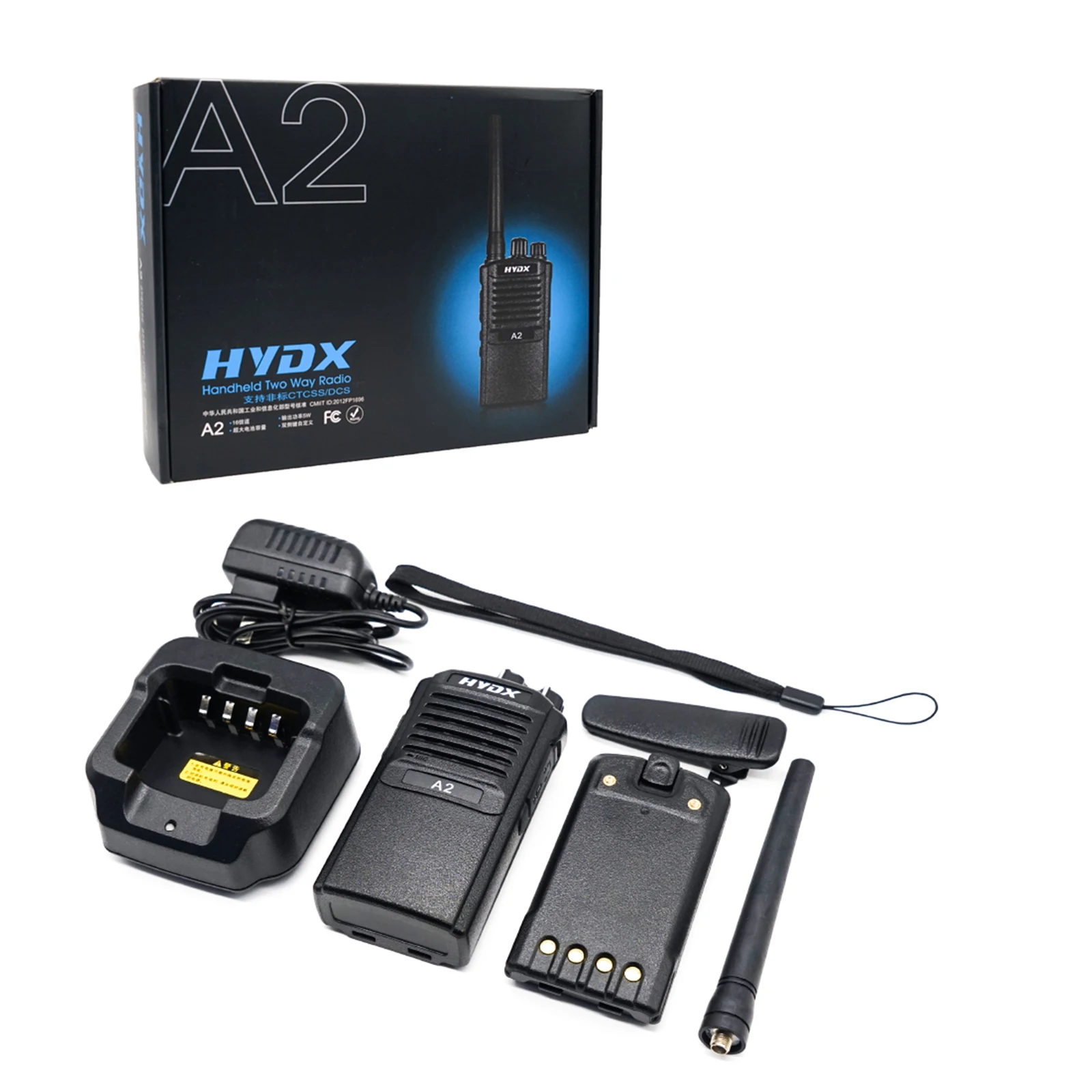 

HYDX A2 5W VHF UHF Radio Walkie Talkie Handheld Transceiver 16 Channels For Outdoor Civil Security