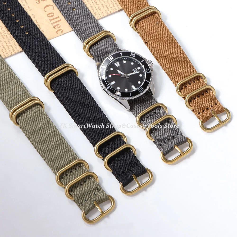 Premium Nylon Military Sport Watch Strap - Breathable Men's Wristband Accessory