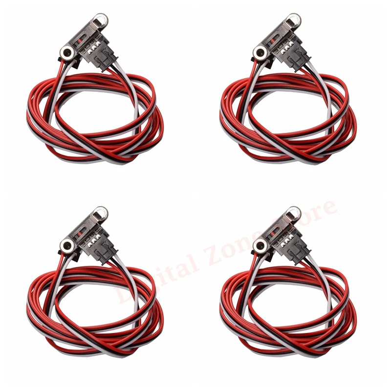 Interruttore Stampante 3D 4 Pezzi Modulo Finecorsa Meccanico Micro Endstop Tipo Orizzontale/Verticale Con Cavo 1M 3Pin Per Rampe 1.4