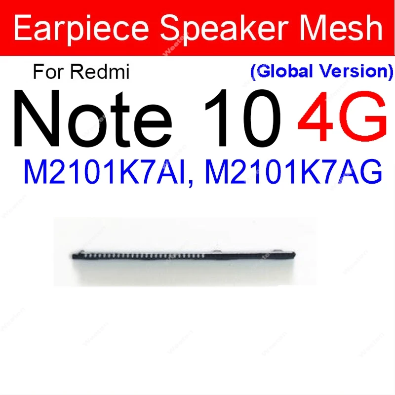 Redmi Note 7 8 9 10 Pro 4G 5G 용 이어피스 스피커 메쉬 방진 그릴 그물, Redmi 8A 9 9A 9T 9S K20 K30 Prime