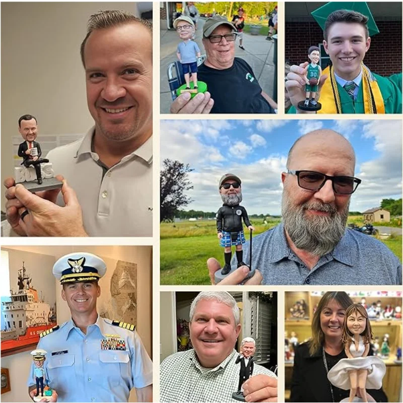 Personalized Custom Funko pop Bobblehead Figurines polymer clay sculpture statues for decoration office decoration sculpture 3
