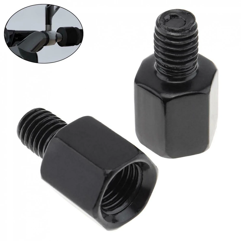 Indoor Thread Adapter Base Adapter 2 Pcs 8mm To 10mm Accessories Conversion Parts Rearview Mirror Replacements