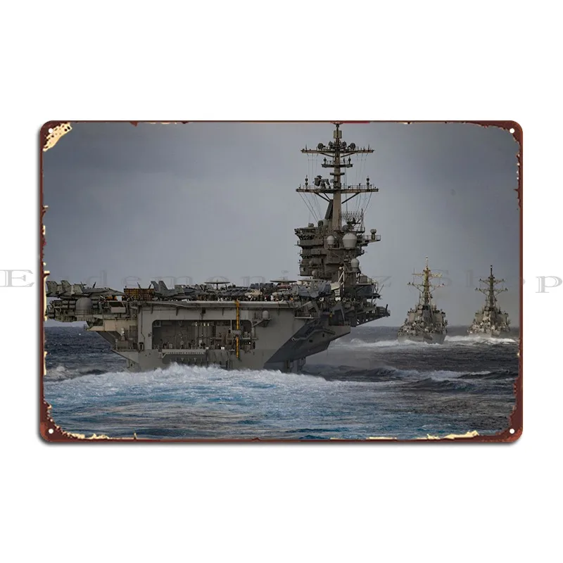 

Carrier Strike Group Metal Signs Personalized Custom Cinema Mural Cinema Tin Sign Poster