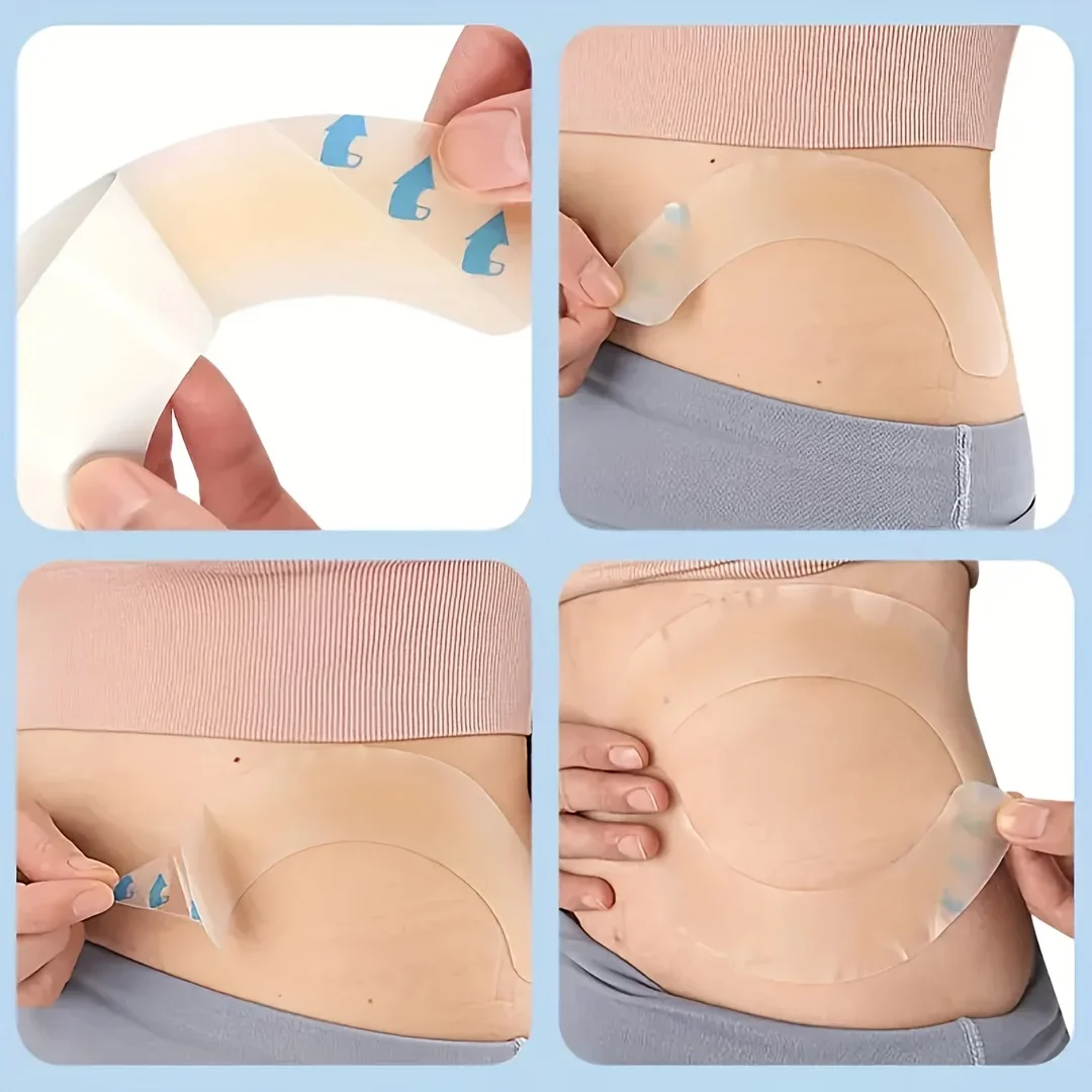 10pcs Barrier Stoma Ostomy Strips Tape Strip Rings Adhesive Pressure Fixing Colostomy Leak Proof Colostomy Bag Barrier Strip