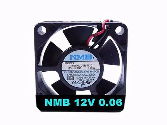 

NMB-MAT 1404KL-04W-B30 DC 12V 0.04A 35x35x10 мм 2-проводной Вентилятор охлаждения сервера