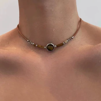Tiger Eye Beaded Necklace 1
