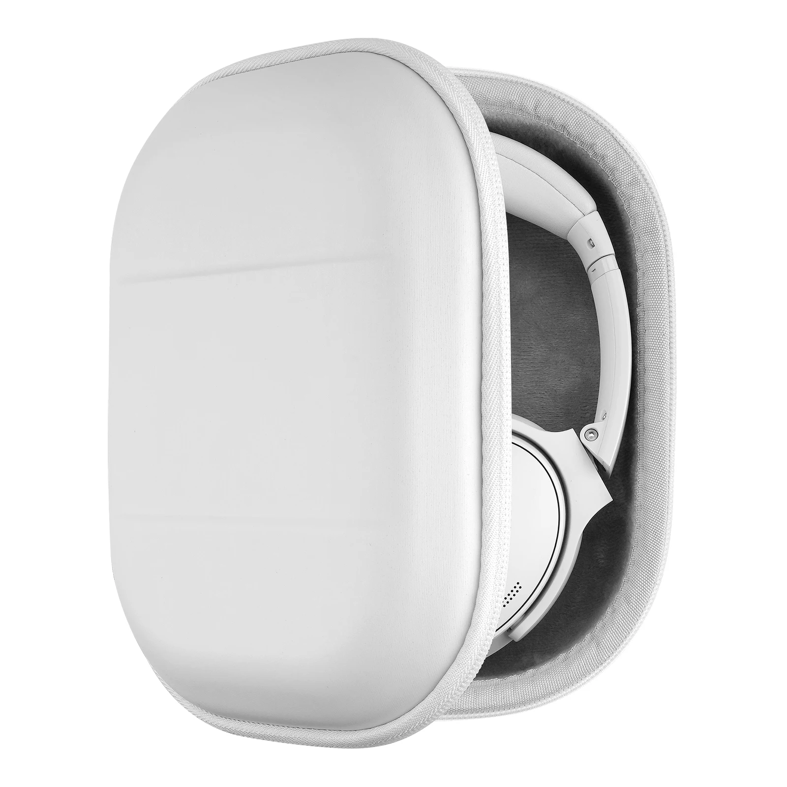Funda rígida para AirPods Max, funda de transporte para auriculares de  viaje con funda de silicona para auriculares y bolsillo de malla, bolsa de
