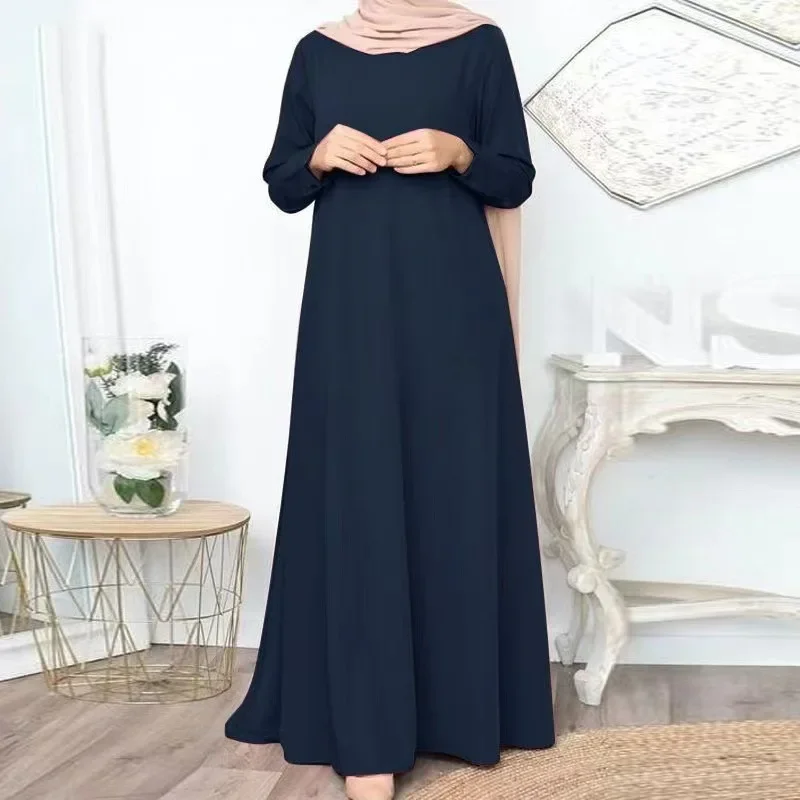 Solid Loose Abaya For Women Casual Elegant Long Sleeve Long Dress Simple Muslim Dress Women Modest Islamic Clothing EID Ramadan - AliExpress 200000345 Solid Loose Abaya For Women Casual Elegant Long Sleeve Long Dress Simple Muslim Dress Women Modest Islamic Clothing EID Ramadan - AliExpress 200000345