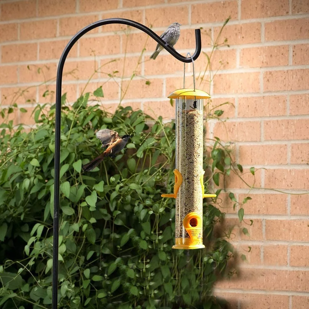 Crochet De Berger Extérieur 120 Cm - Support Suspendu Pour Jardin, Lampes Solaires Et Mangeoires