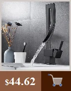 Description Picture 5 of itemBAKALA Bathroom Faucet Black Gold Single Handle Hot Cold Switch Water Mixer Taps Wash Basin Bathroom Deck Mounted Basin Faucet