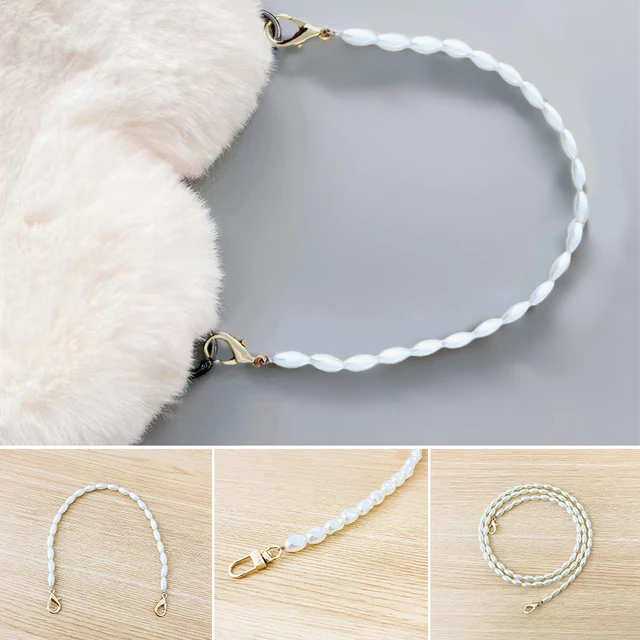 30-120cm Pearl Strap For Bags Handbag Handles DIY Purse Replacement Long  Beaded Chain For Shoulder Bag Straps Pearl Belt - AliExpress