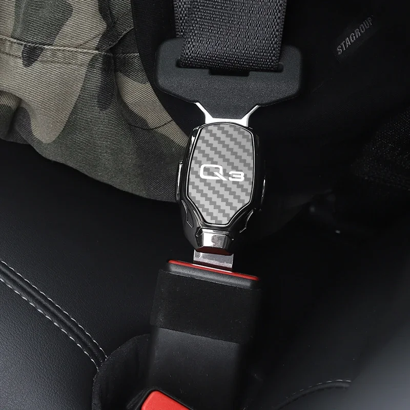 Car Seat Belt Metal Jewelry Seat Belt Accessory Extender For AUDI Q3 1pc
