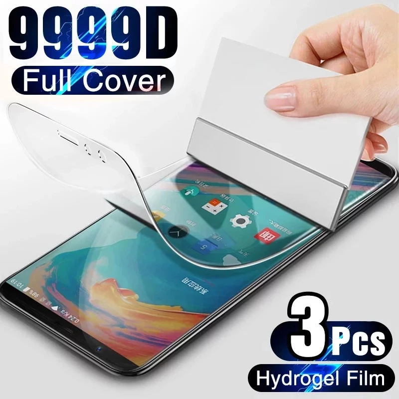 

3PCS Full Cover Hydrogel Film For Oneplus 7 8 9 7T Pro 8T 9R 9E 6 6T 5 Screen Protector For Oneplus Nord N10 N100 N200 CE 2 Film