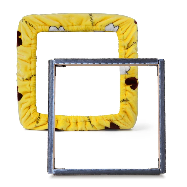 Square Gripper Strips Embroidery Frame Hoop Wooden For Punch