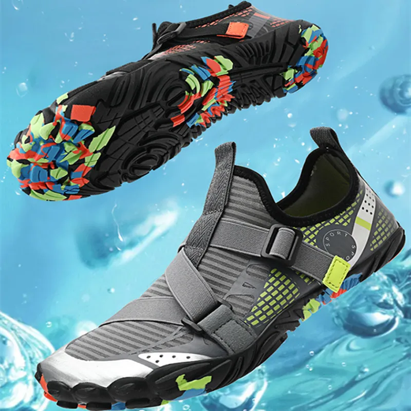 Unisex barefoot zapatos hombres mujeres aqua zapatos al aire libre trail  running zapatos deportivos antideslizantes de fitness, Mode de Mujer