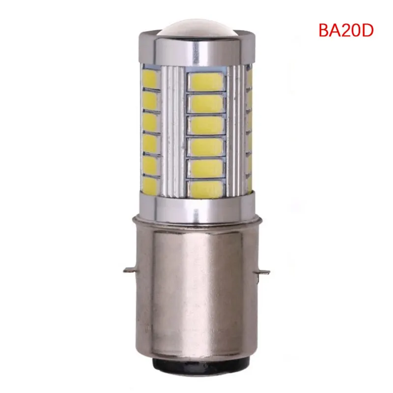 New 1PC PX15D BA20D LED Fog Light Lamp Auto Motorcycle Headlights 33 SMD Motor Light Headlamp auto accessoires