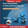 VIKEFON Air Bone Conduction Headphones Tf Card Digital Display Fone Headset Hands-free Call Auriculares Sports Open-ear Earphone 2