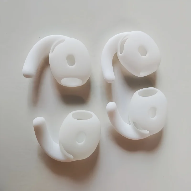 Silicone Ear Hooks and Anti-Slip Ear Tips Covers for a Secure Fit (2 Pairs)