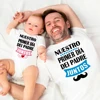 Our First Father's Day Family Matching Clothes Daddy T-shirt & Baby Bodysuit  Dad & Baby Fathers Day Look Outfit Holiday Shirt 1