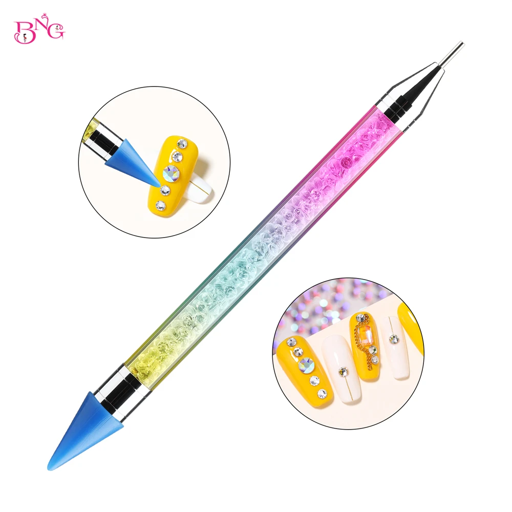 Rhinestone Wax Pen Dual-Ended Nail Dotting Pen Gems Crystals Studs  Applicator Jewel Picker Tool DIY Decoration - AliExpress