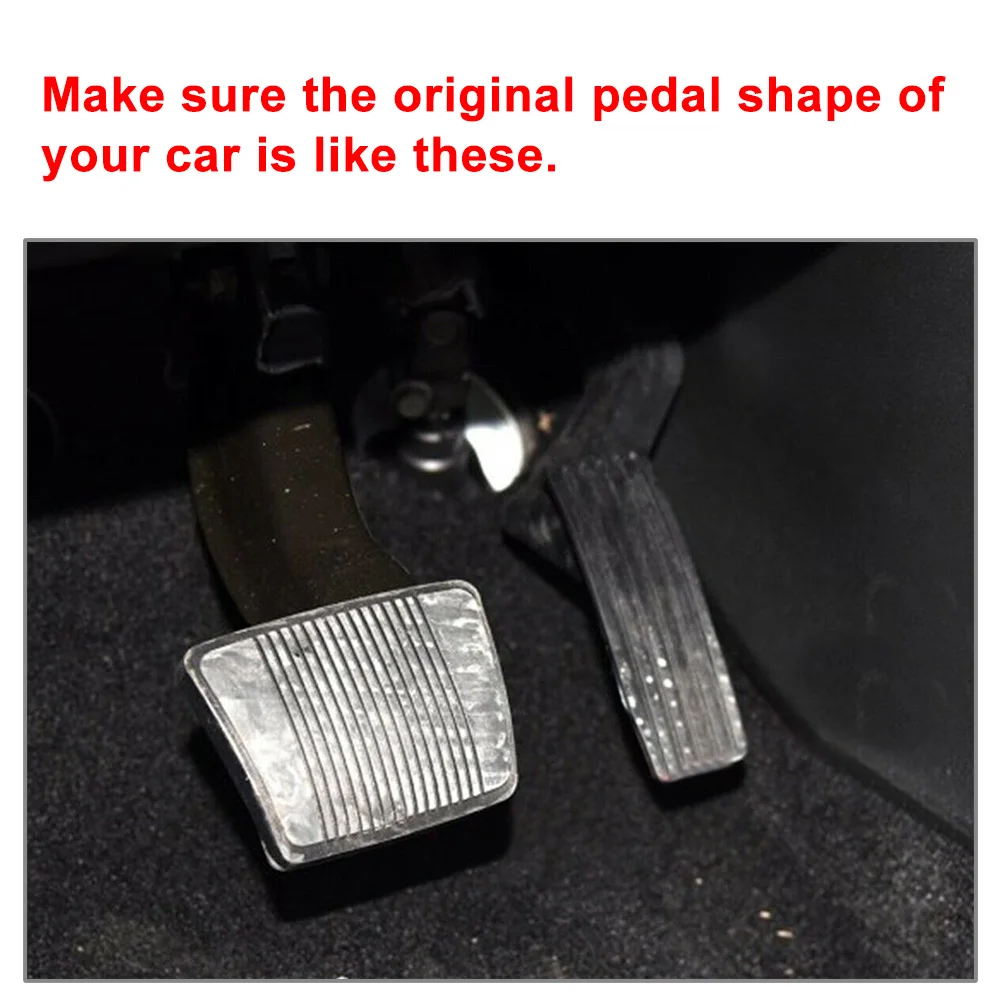 Aluminum Car Gas Fuel Pad Brake Pedal Cover For Jeep Cherokee KL 2014 2015 LHD Only