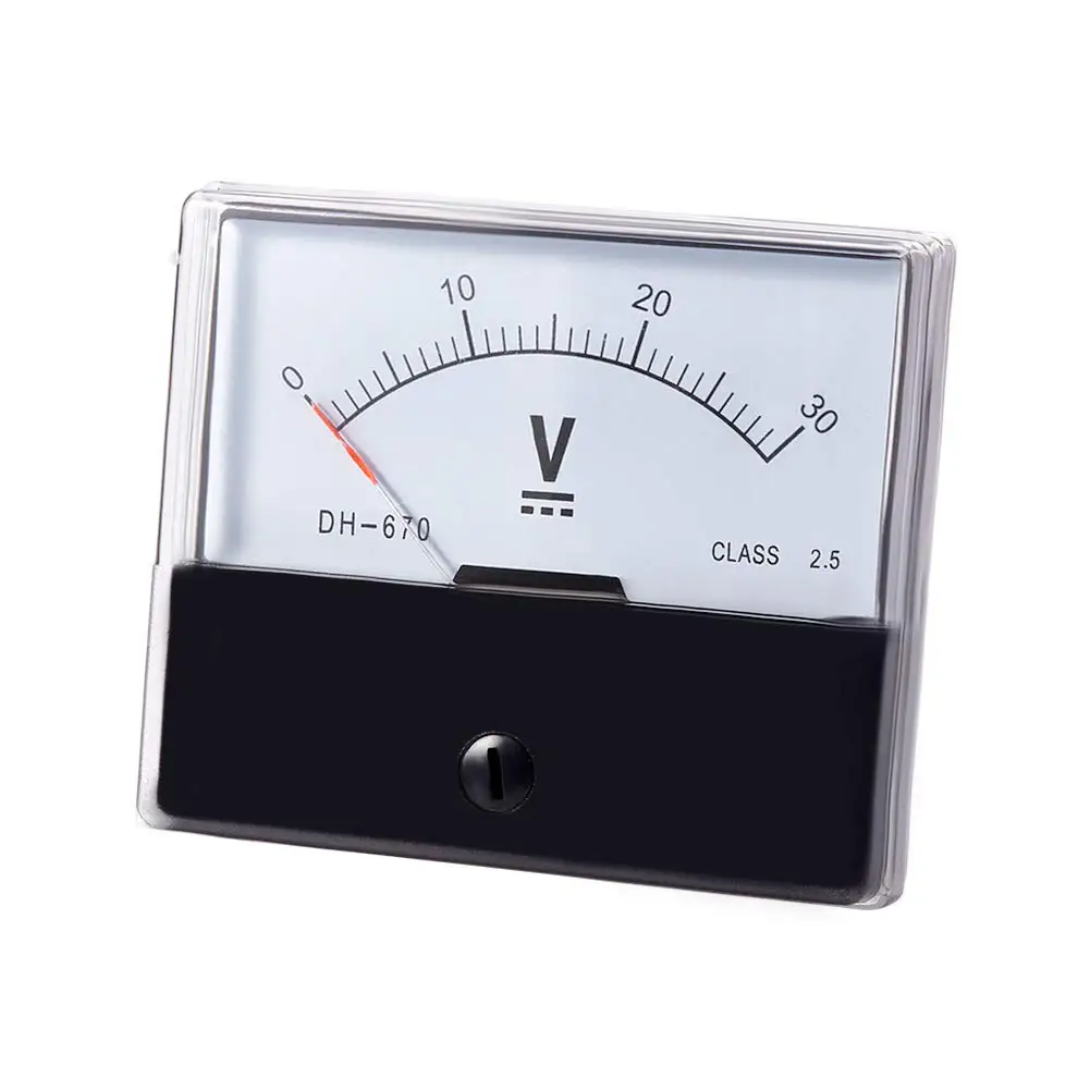 

DH-670 Class 2.5 Analog Panel Voltage Meter Voltmeter 5V10V15V20V30V50V100V150V