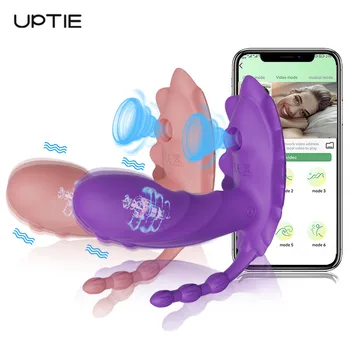 Wholesale from 30 pieces 3 in 1 Wireless Bluetooth APP Vibrator Female Clit Sucker G Spot Dildo Clitoris Stimulator Sex Toy for Women Couples Adult Goods 3 in 1 Wireless Bluetooth APP Vibrator Female Clit Sucker G Spot Dildo Clitoris Stimulator Sex