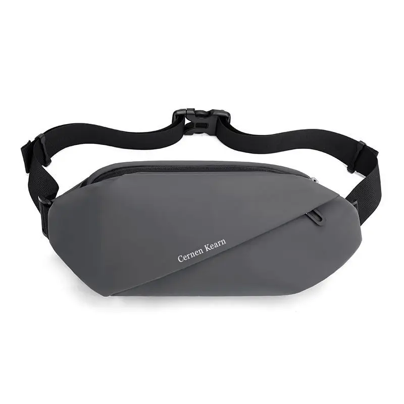 New men's waist pack outdoor running mobile phone bag multi-functional large capacity chest bag casual single shoulder crossbody bag_voghion.com