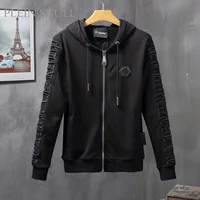 Costume de luxe pour homme Plein Skull, veste de sport printemps-automne, pantalon décontracté, style hip-hop, confortable, col rond, tailles M-XXXL 3