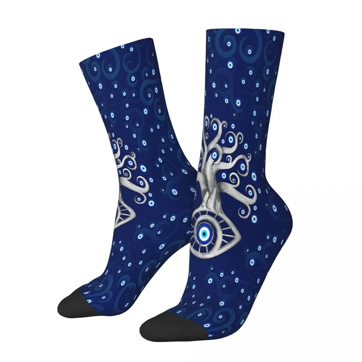 

Amulet Tree Evil Eye Socks Male Mens Women Winter Stockings Hip Hop