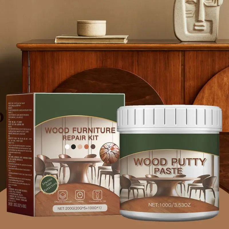 Wooden Furniture Repair Kit Paint Scratch Remover Wooden Furniture Refinishing Paste Set For Stains Scratches Wood Floors