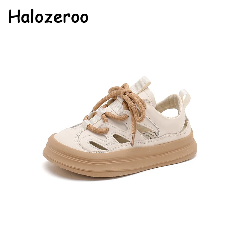 

New Kids Sport Sneakers Baby Girls Pink Leather Shoes Children Brand Chunky Sneakers Boys Gray Casual Sneakers Trainers Summer