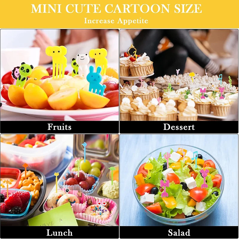 Cute Animal Food Picks Set 4